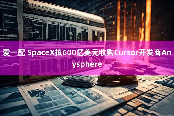爱一配 SpaceX拟600亿美元收购Cursor开发商Anysphere